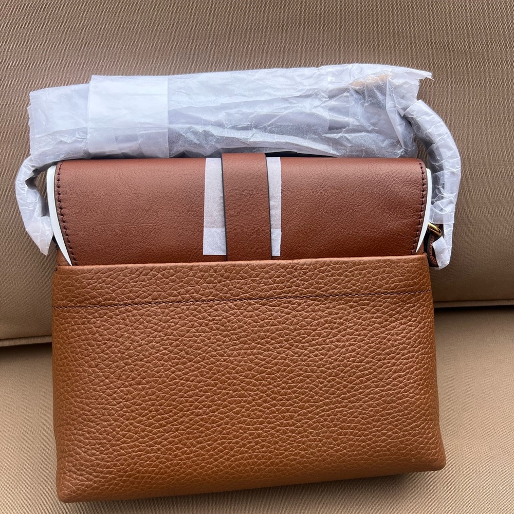 Fossil Kinley Small Leather Crossbody Bag, Brown New with tags - Picture 7 of 7